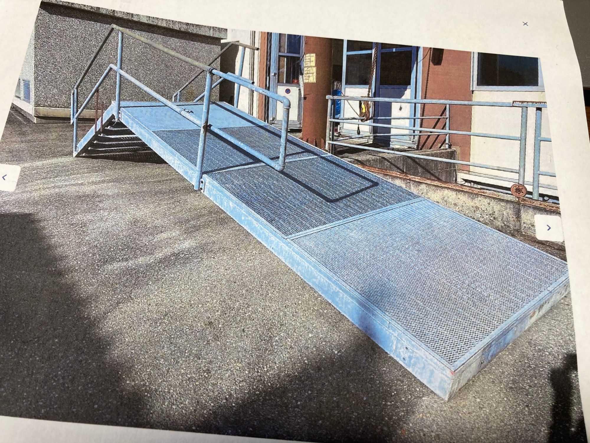 Metallplattform / Bootsteg / Feuertreppe / Verladerampe verzinkt (zerlegt) — Bild 3 von 5